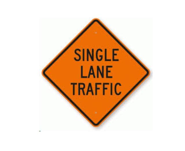 Rental store for TRAFFIC SIGN, SINGLE LANE in Whistler BC