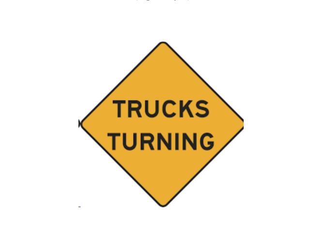 Rental store for TRAFFIC SIGN, TRUCKS TURNING in Whistler BC
