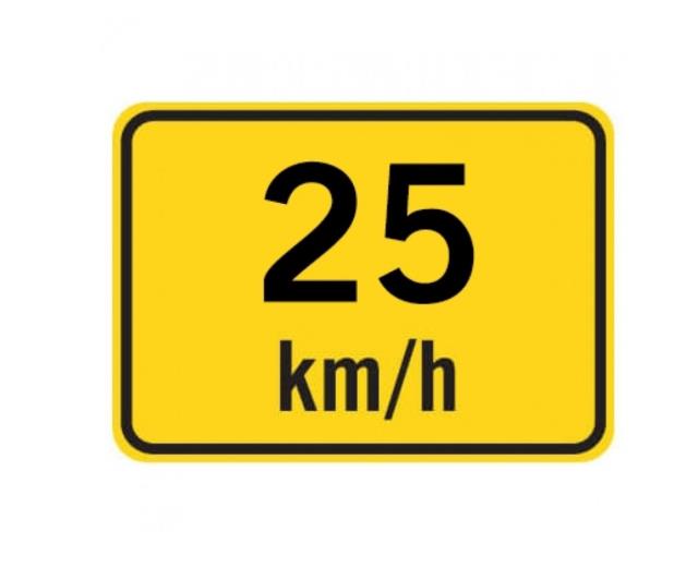 Rental store for TRAFFIC SIGN, 25 KM H in Whistler BC