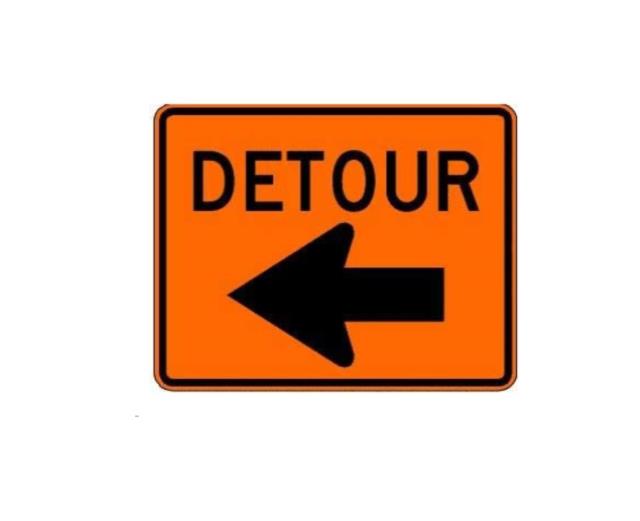 Rental store for TRAFFIC SIGN, DETOUR LEFT in Whistler BC