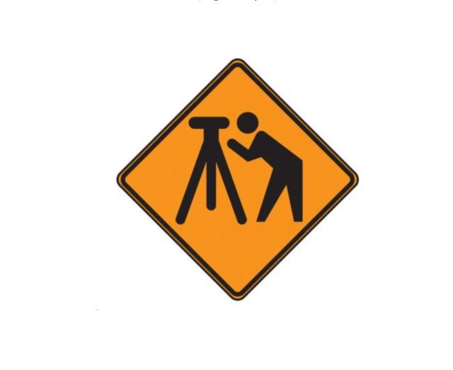 Rental store for TRAFFIC SIGN, SURVEYING AHEAD in Whistler BC